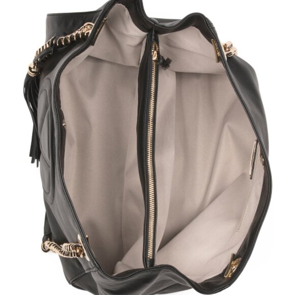 VALENTINO BY MARIO VALENTINO Made In Italy Leather Verra Signature Tote - Picture 4 of 5